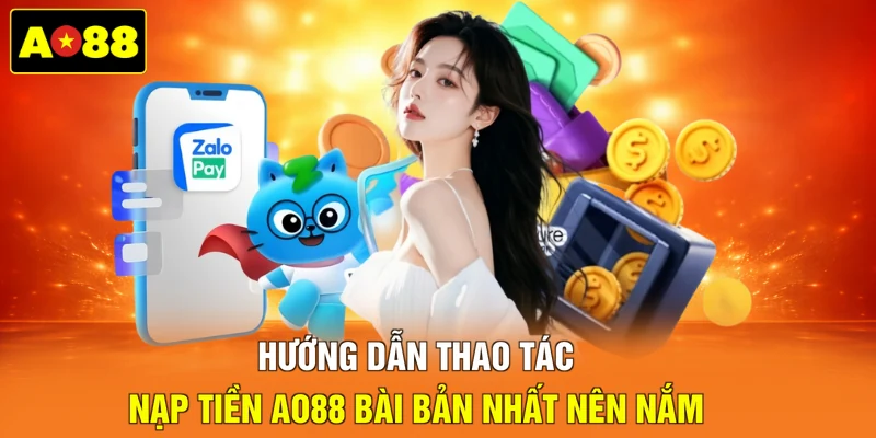 Hướng dẫn thao tác nạp tiền AO88 bài bản nhất nên nắm